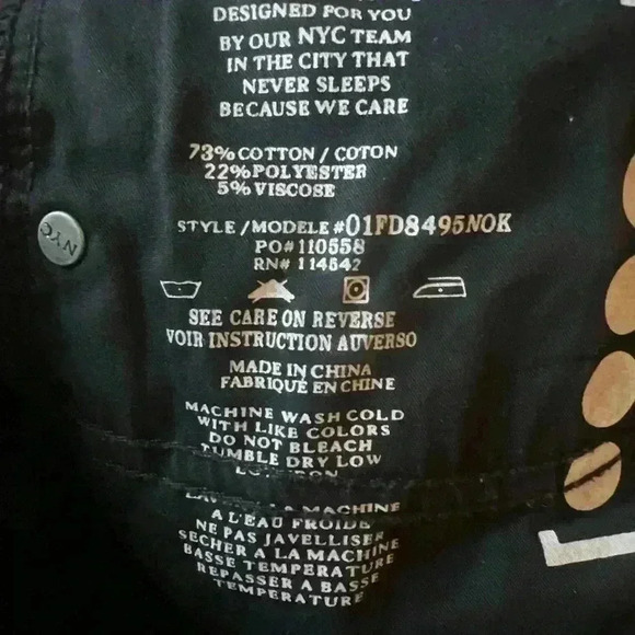 Blank NYC Black Distressed Denim Shorts - Size 31 - Picture 5 of 6